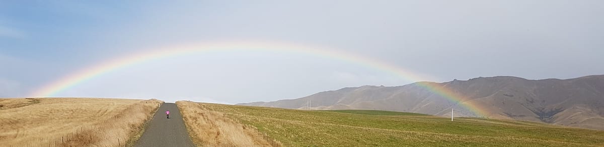 A2O Cycle Road Trip 09–Somewhere under the rainbow, to Twizel